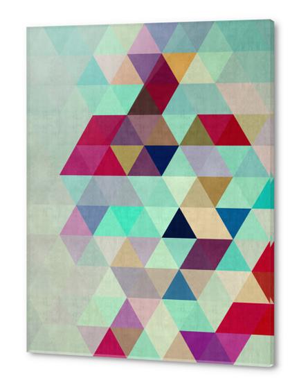 Pattern cosmic triangles II Acrylic prints by Vitor Costa