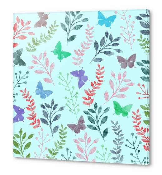 Floral and Butterfly X 0.1 Acrylic prints by Amir Faysal