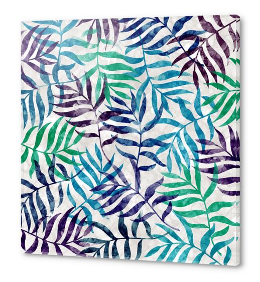 Watercolor Tropical Palm Leaves X 0.2 Acrylic prints by Amir Faysal