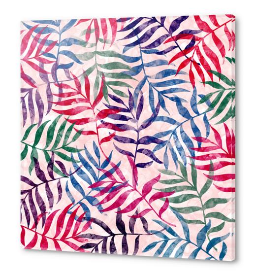 Watercolor Tropical Palm Leaves X 0.3 Acrylic prints by Amir Faysal