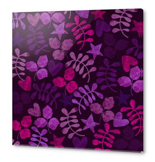 Floral X 0.3 Acrylic prints by Amir Faysal