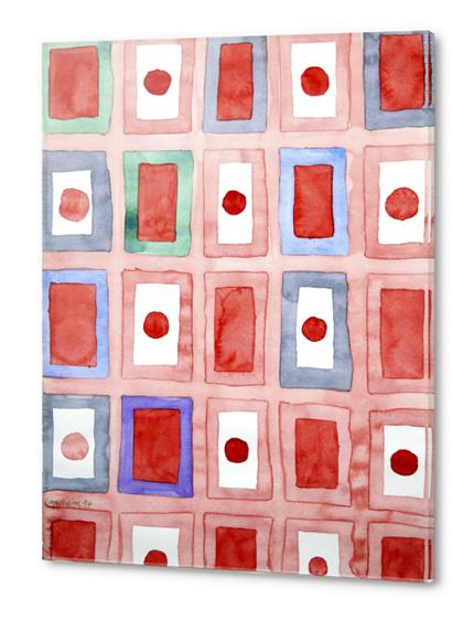 Japanese Flags Pattern Acrylic prints by Heidi Capitaine