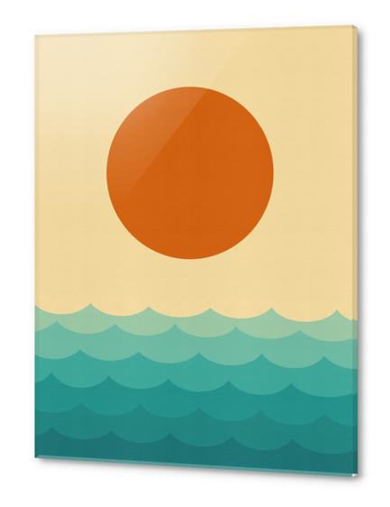 Minimalist sunset Acrylic prints by Vitor Costa