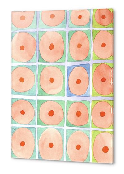 Simple Pink Circles Pattern  Acrylic prints by Heidi Capitaine