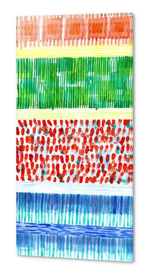 Joyful Stacked Patterns in High Format  Acrylic prints by Heidi Capitaine