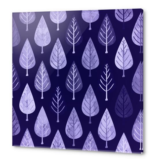 Watercolor Forest Pattern X 0.4 Acrylic prints by Amir Faysal