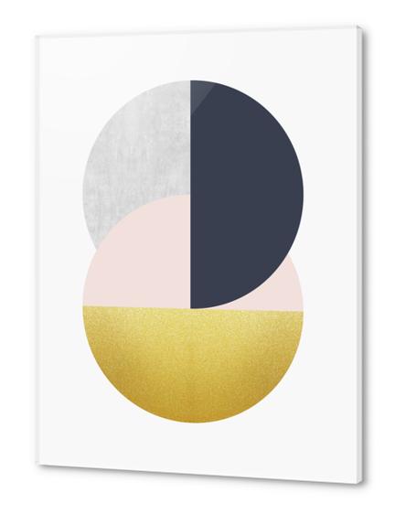 Golden and geometric art Acrylic prints by Vitor Costa