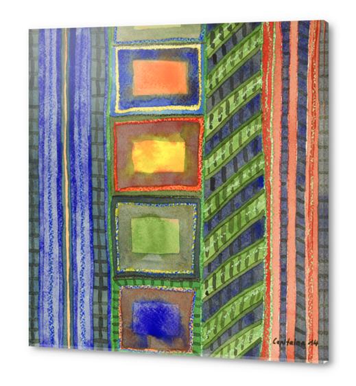Fiery Places in a Tall Building  Acrylic prints by Heidi Capitaine