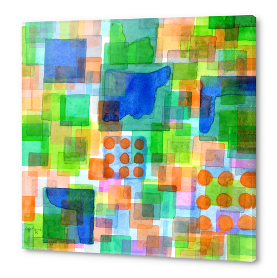 Playful Squares  Acrylic prints by Heidi Capitaine