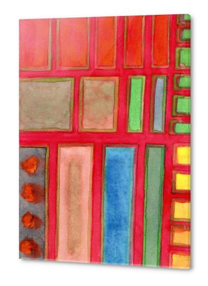 Some Chosen Rectangles ordered on Red  Acrylic prints by Heidi Capitaine