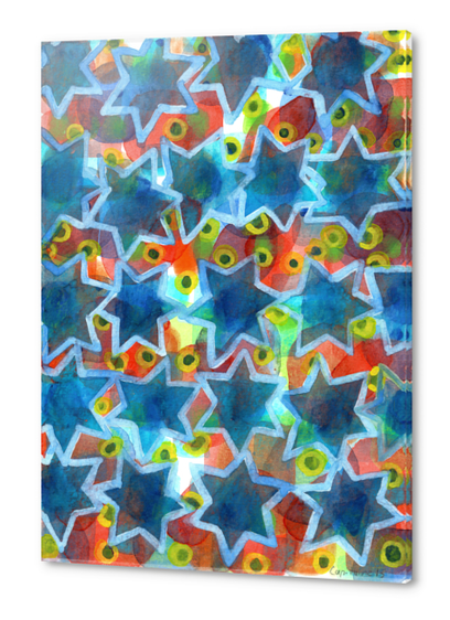 Blue Stars  Acrylic prints by Heidi Capitaine