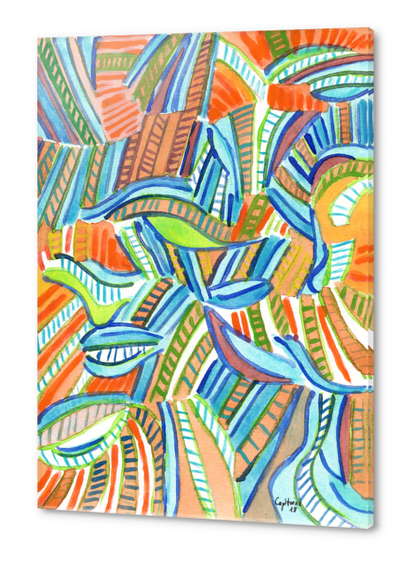 Bent and Straight Ladders Pattern  Acrylic prints by Heidi Capitaine