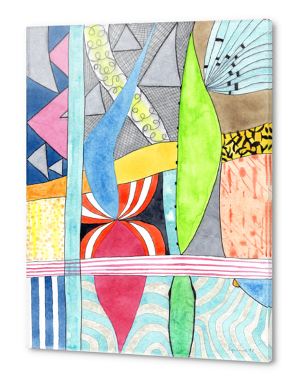 Wonderful Mixture of Geometric and Organic Shapes  Acrylic prints by Heidi Capitaine