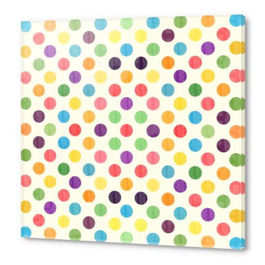 Watercolor Polka Dots  X 0.1 Acrylic prints by Amir Faysal