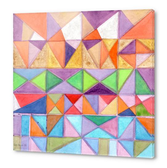 Fresh and Warm Triangle Pattern  Acrylic prints by Heidi Capitaine