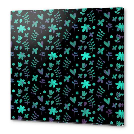 LOVELY FLORAL PATTERN X 0.10 Acrylic prints by Amir Faysal