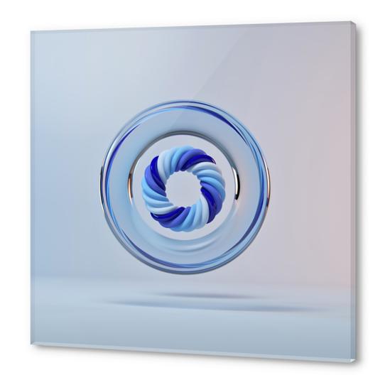 Circle Color Blue Acrylic prints by Eugene Soloviev