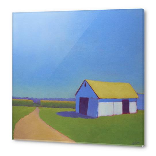 Corn Fields and Moody Blues 2 Acrylic prints by Carol C Young. The Creative Barn
