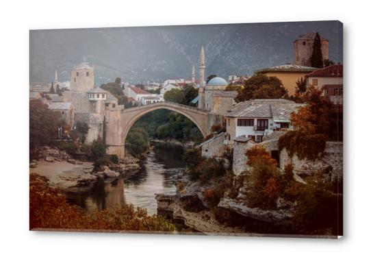 An Old bridge in Mostar Acrylic prints by Jarek Blaminsky