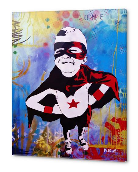 Every Day Hero Acrylic prints by AbcArtAttack