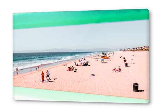 Summer beach at Manhattan beach California USA Acrylic prints by Timmy333