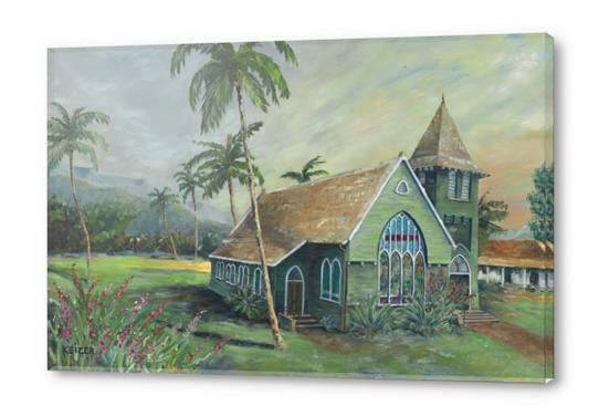 Green Church Hanalei,Kauai Acrylic prints by DanKeizer