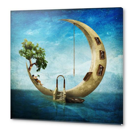 Home Sweet Moon Acrylic prints by DVerissimo