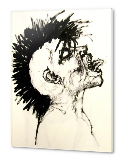 Punk rock Zombie Acrylic prints by Aaron Morgan