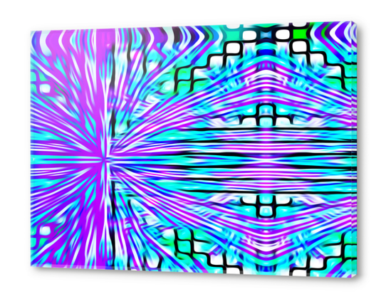 pink blue and green line pattern abstract background Acrylic prints by Timmy333
