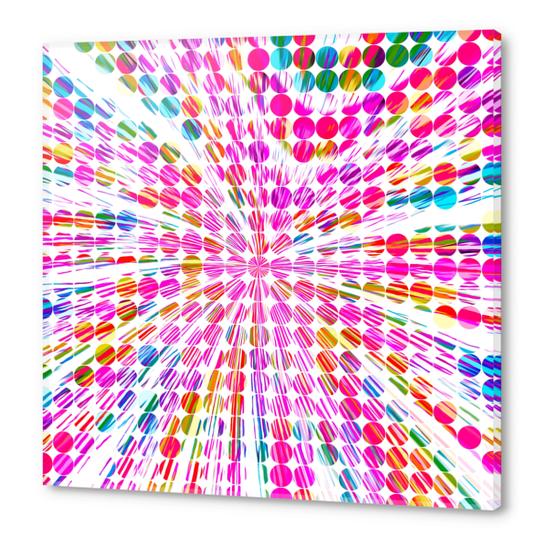 pink blue and yellow circle pattern  Acrylic prints by Timmy333