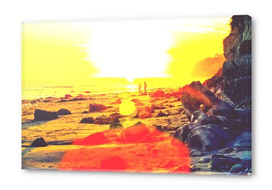 beach sunset in summer Acrylic prints by Timmy333