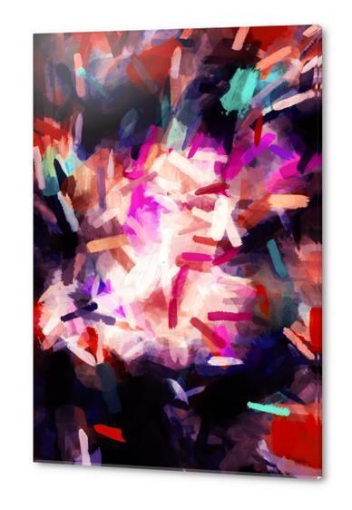 red orange blue purple black abstract painting background Acrylic prints by Timmy333