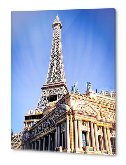 Eiffel tower at Las Vegas, USA with blue sky Acrylic prints by Timmy333