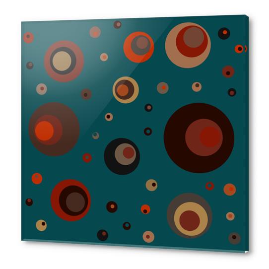Retro Circles Acrylic prints by Christy Leigh