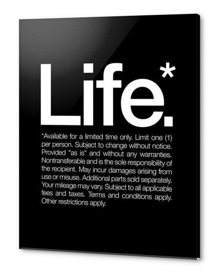 Life.* Available for a limited time only. Acrylic prints by WORDS BRAND