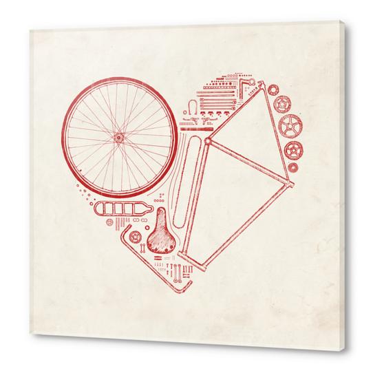Love Bike (Red) Acrylic prints by Florent Bodart - Speakerine