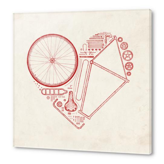 Love Bike (Red) Acrylic prints by Florent Bodart - Speakerine