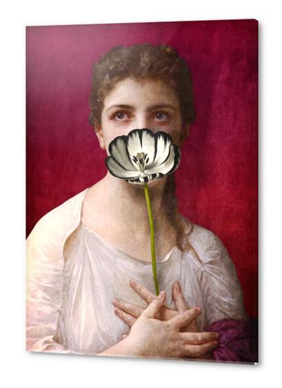 Lady with Tulip Acrylic prints by DVerissimo