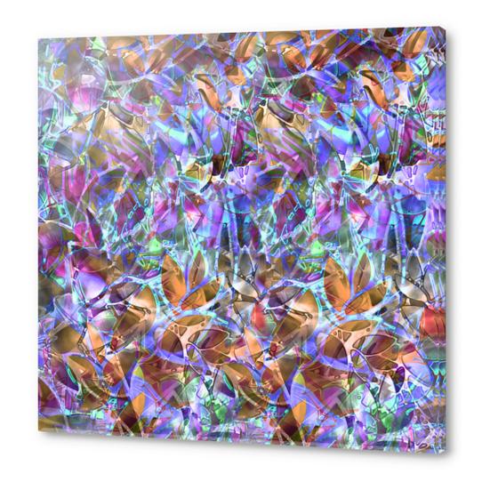 Floral Abstract Stained Glass G268 Acrylic prints by MedusArt