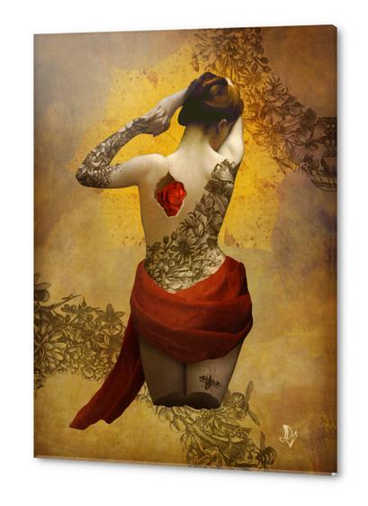 My Heart The Rose Acrylic prints by DVerissimo