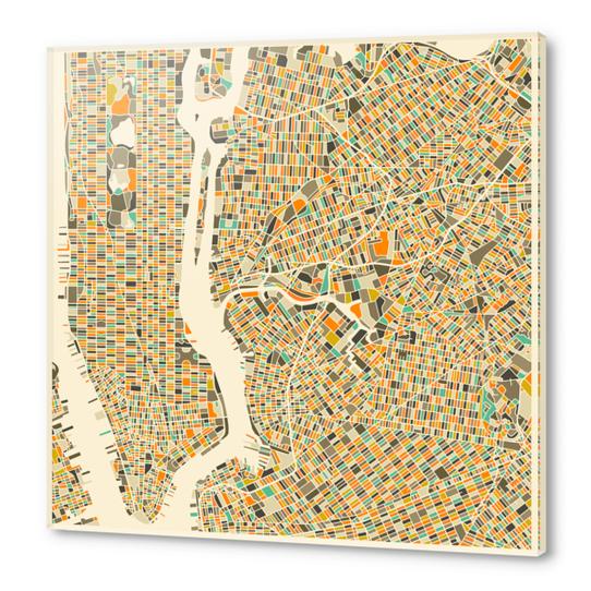 NEW YORK MAP 1 Acrylic prints by Jazzberry Blue