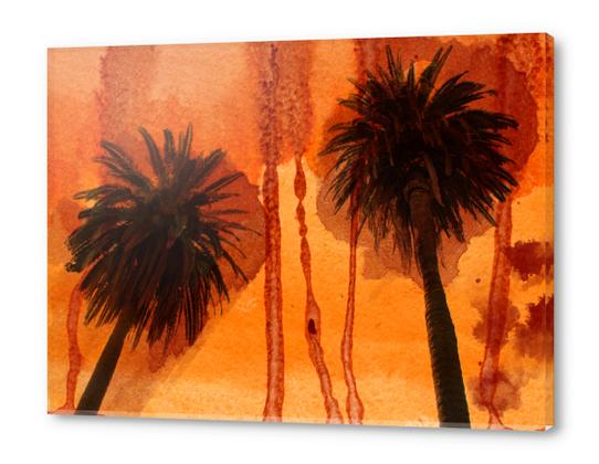 Sunset Palms Acrylic prints by Irena Orlov