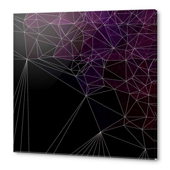 Geometric purple and black Acrylic prints by VanessaGF