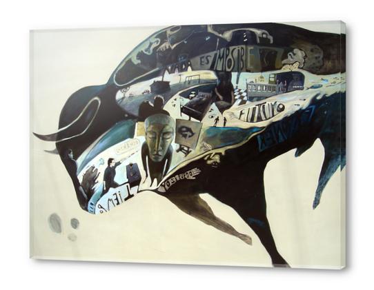 Bull Acrylic prints by alejandro Saavedra Solano