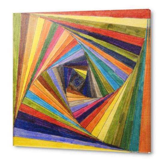 Rainbow Square Acrylic prints by Vic Storia
