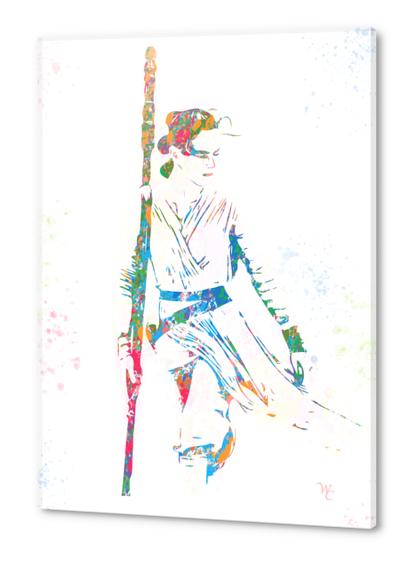 Rey | The Force Awakens | Watercolor | Pop Art Acrylic prints by William Cuccio WCSmack
