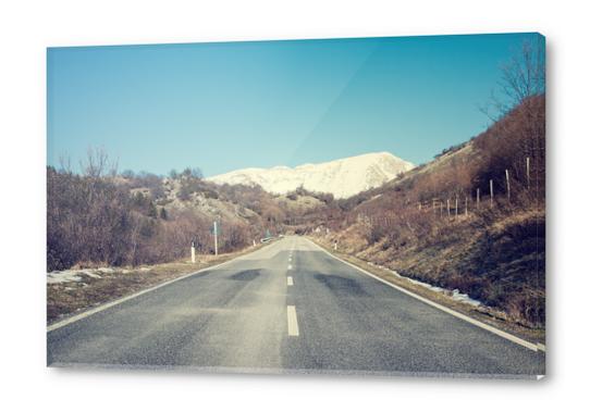 Road with Mountain Acrylic prints by Salvatore Russolillo