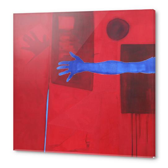 The Blue Hand Acrylic prints by Pierre-Michael Faure