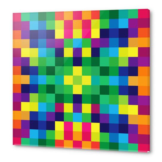 Colorful Geometric Background II Acrylic prints by Amir Faysal