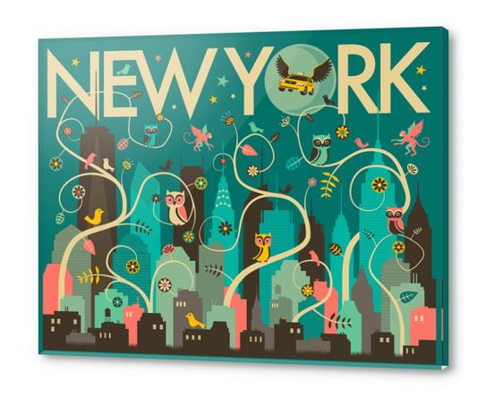 WILD NEW YORK Acrylic prints by Jazzberry Blue
